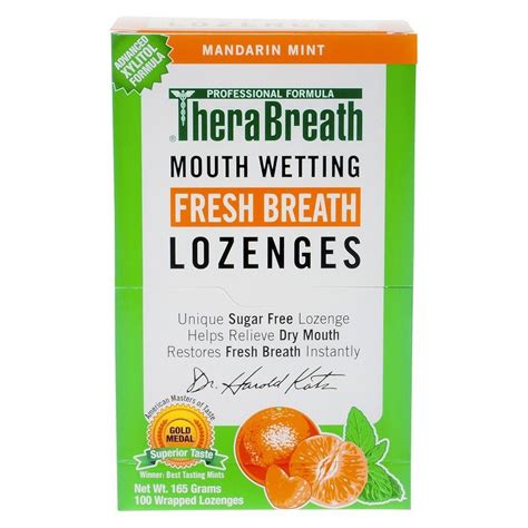 TheraBreath Dry Mouth Mint Lozenges - 100ct | Dry mouth, Mouth freshener, Dentist recommended