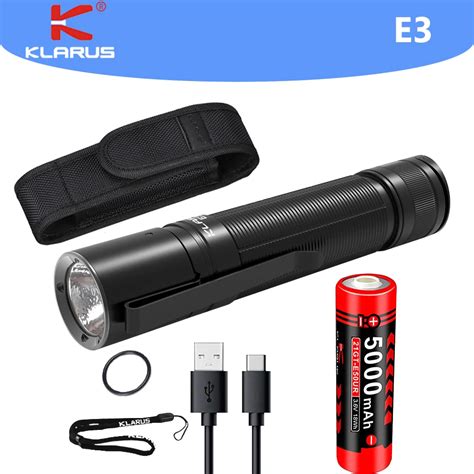 Klarus E Lanterna Led Cree Xhp Hd Lm Mini Flashligh Por