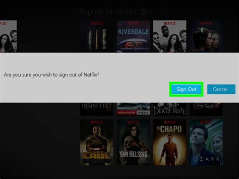 how do i log out of netflix on my tv 7