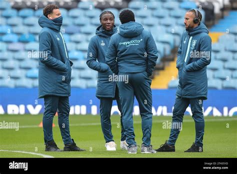 The Huddersfield Town Squad Arrive At Elland Road Stadium Ahead Of The