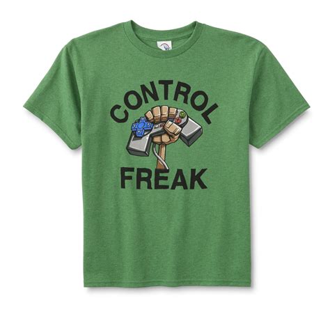 Attitudes Boys Graphic T Shirt Control Freak