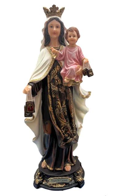 OUR LADY OF Mount Carmel Resin Statue Cm 25 9 84 55 88 PicClick UK