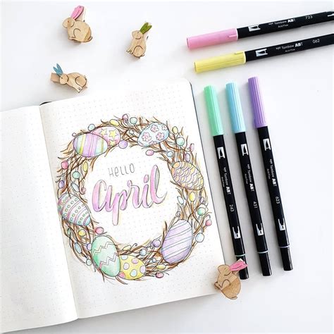 20 Unique April Bullet Journal Ideas For This Spring