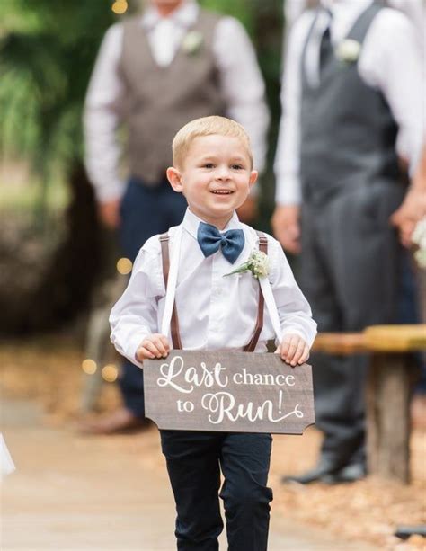 Ring Bearer Sign For Wedding Last Chance To Run Wooden Sign For