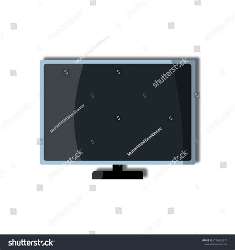 tv shape white background stock illustration  shutterstock