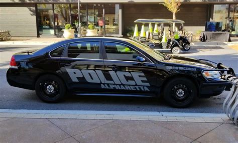 Alpharetta Georgia Police Department Slick Top Impala Police Patrol