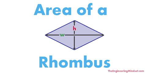 Area Of A Rhombus The Engineering Mindset