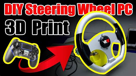 1080 Degree Steering Wheel 3d Print For Pc Diy Racing Wheel From