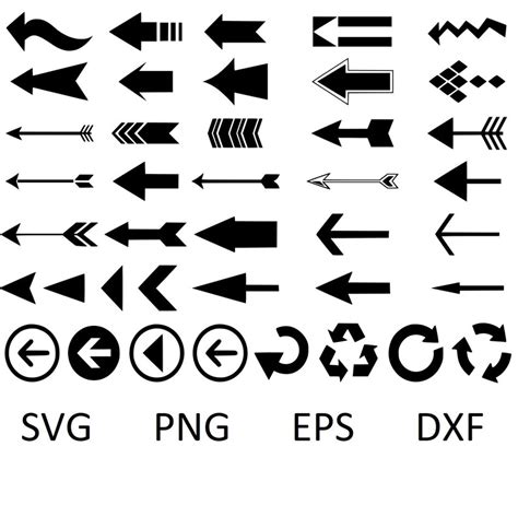 Arrow Svg Bundle Arrows Svg Cut Files For Cricut Arrow Clipart