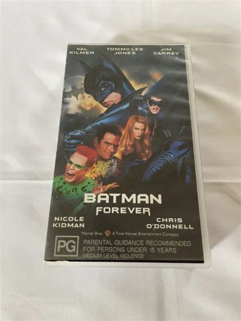 BATMAN FOREVER VHS Video Tape Val Kilmer Jim Carrey Chris O Donnell