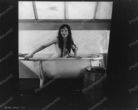 Woman In Bathtub 1926 Vintage 8x10 Reprint Of Old Photo