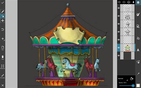 How To Draw A Carousel Step By Step Using Picsart Picsart Blog