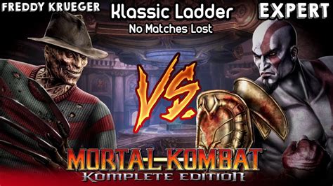 Mortal Kombat 9 Komplete Edition Freddy Krueger Klassic Ladder Expert No Matches Lost