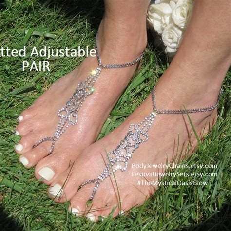 Anklet With Toe Ring Etsy