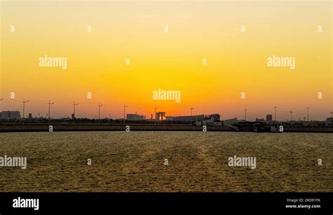 Beautiful Sunrise at Dammam Corniche-Saudi Arabia Stock Photo - Alamy