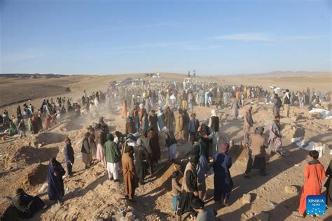 Mass Funeral Following Deadly Earthquakes Held In Zindajan District