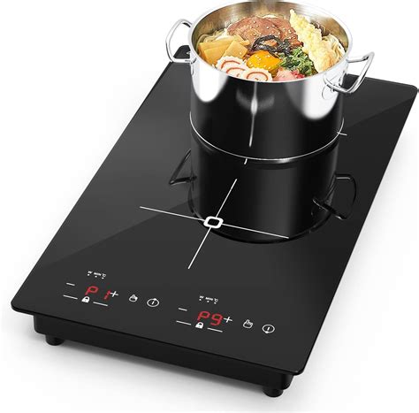 Vbgk Double Induction Cooktop 12 Inch Portable Induction Cooktop With 2 Burner110v Electric