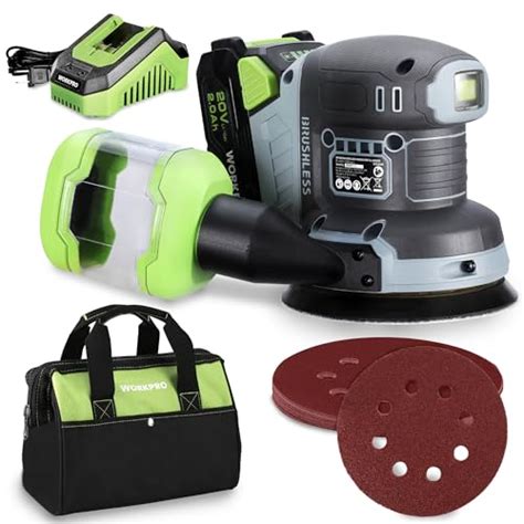 Snapklik WORKPRO Brushless Random Orbital Sander Cordless 6