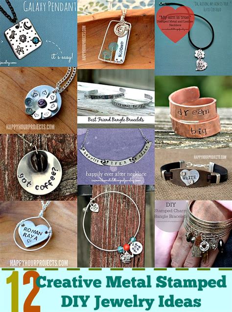 12 Creative Metal Stamped DIY Jewelry Ideas I Can Make Metal