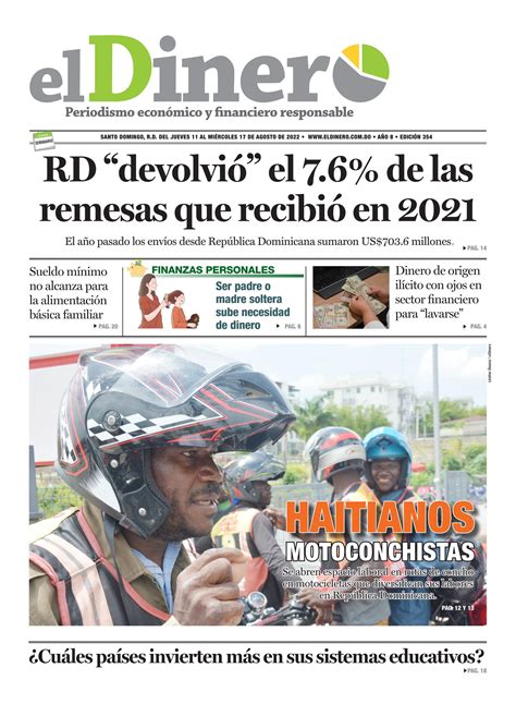 Periódico Eldinero 354 11082022 By Periódico Eldinero Issuu