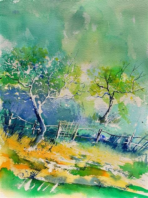 Watercolor 416010 By Pol Ledent Painting Tree Watercolor Painting