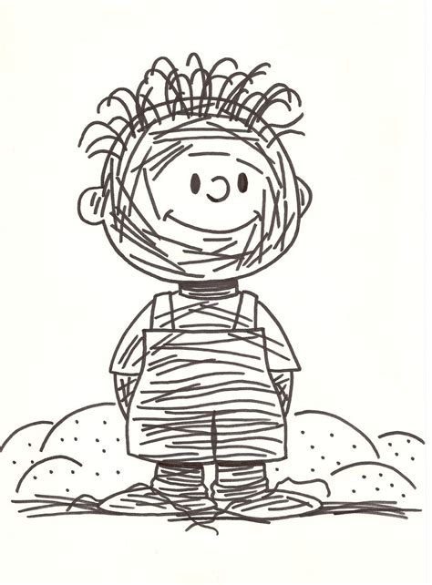 Pig Pen Peanuts Coloring Pages Coloring Pages