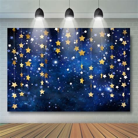 Twinkle Twinkle Little Star Photography Backdrop Baby Cake Desk Gold