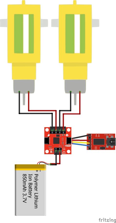 Hookup Guide For The Qwiic Motor Driver Sparkfun Learn