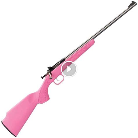 Buy Crickett Synthetic Stock Compact Pink/Stainless Steel Bolt Action Rifle - 22 Long Rifle - 16 ...