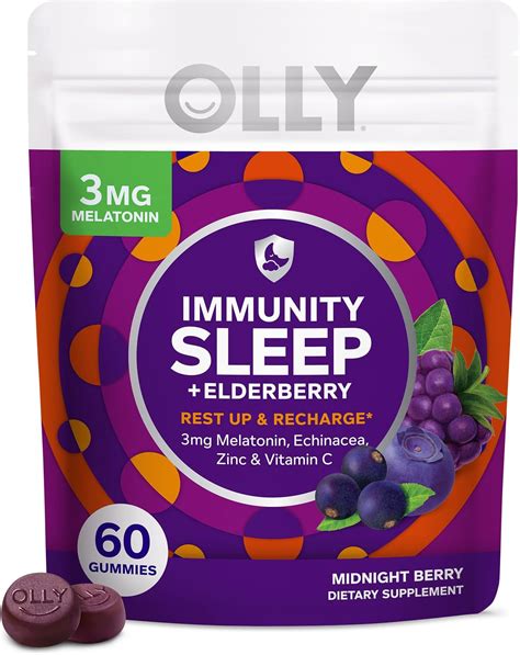 Amazon OLLY Immunity Sleep Gummy Immune And Sleep Support 3mg