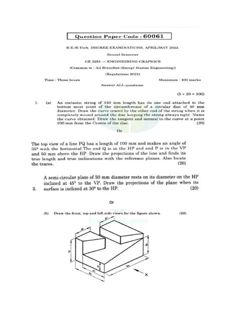 Engineering Graphics | PDF