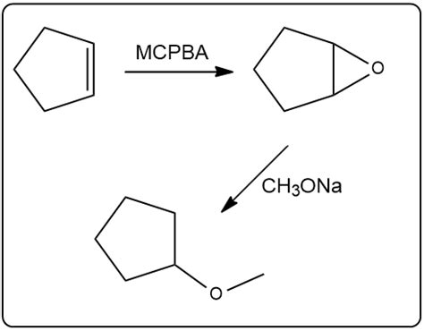 Start with cyclopentene and write the possible reaction sequence ...