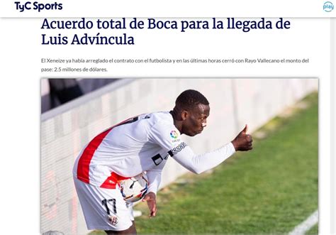 Luis Adv Ncula Boca Juniors Cerr El Acuerdo Con Rayo Vallecano Por El