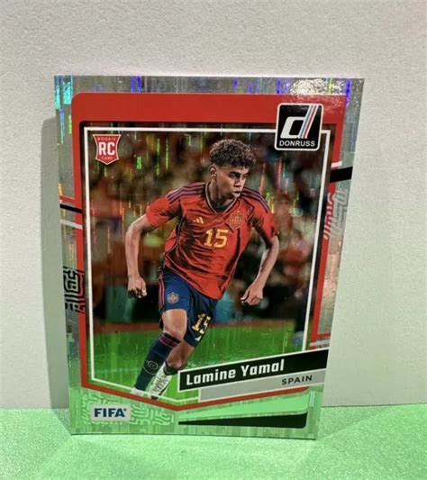 2023 24 PANINI DONRUSS Soccer FIFA Lamine Yamal 54 RC Rookie Silver