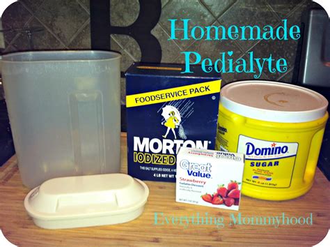 Recipe Homemade Pedialyte Everything Mommyhood