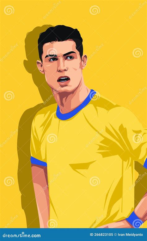 Illustration Of Cristiano Ronaldo Al Nassr Editorial Photo 266823105