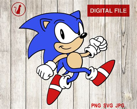 Sonic The Hedgehog Svg Layered Svg Sonic Svg Sega Svg Cut File Etsy