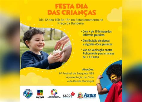 Município organiza festa para crianças comemorarem seu dia Portal de