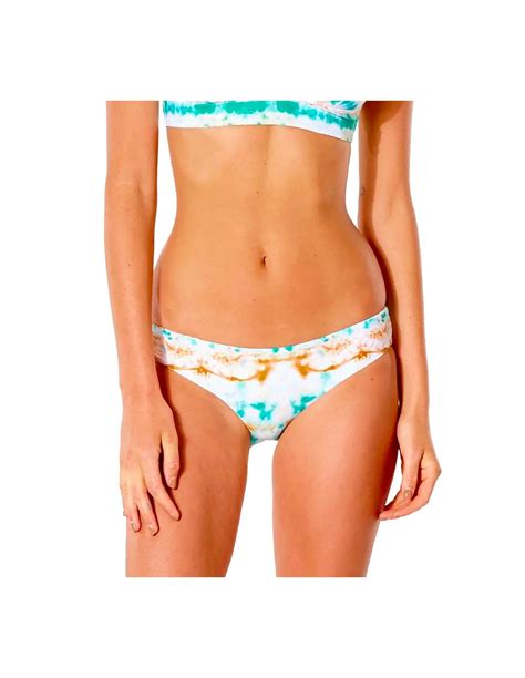 Rip Curl Summer Palm Revo Cheeky Pant Light Aqua Slip Tango Bikini