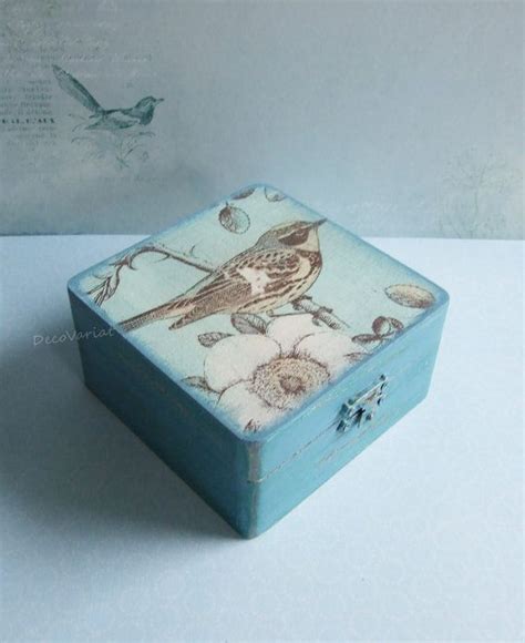 Bird Box Trinket Box Jewelry Box Keepsake Box Bird Boxes Vintage