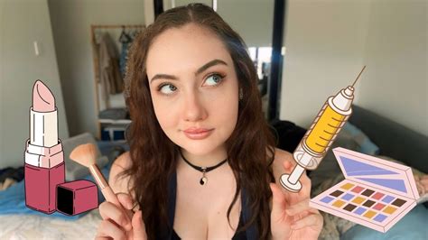 Asmr Sketchy Girl Does Your Makeup 👀💉 Light Gum Chewing Whispered Youtube