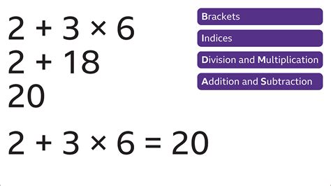 Order Of Operations Using Bidmas Ks3 Maths Bbc Bitesize Bbc Bitesize