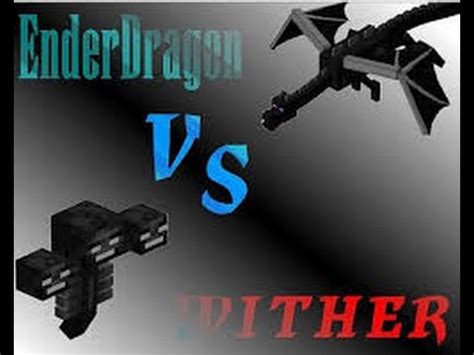 Minecraft Batalha De Boss Enderdragon Vs Wither Youtube