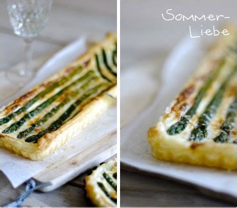 Lykkelig mein Foodblog Grüner Spargel meets knusprigen Blätterteig