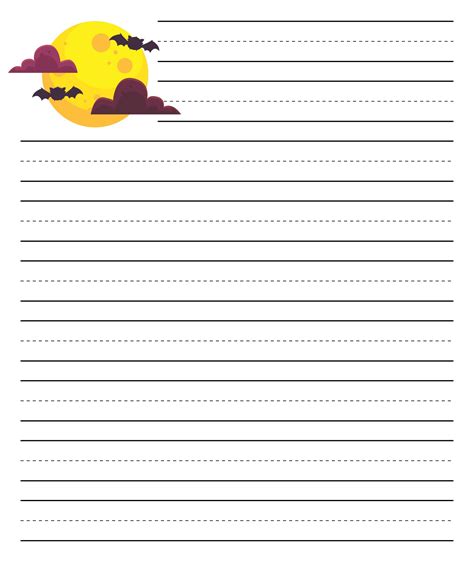 Halloween Writing Paper 15 Free Pdf Printables Printablee