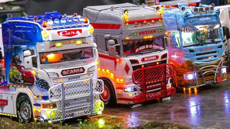 Most Impressive Rc Model Trucks Rc Scania Man Actros Grand Hauler