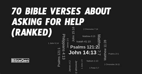 70 Bible Verses On Asking For Help Ranked