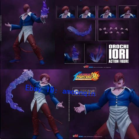 New Storm Toys Kof Iori Yagami Wf Blue Ver Scale Male