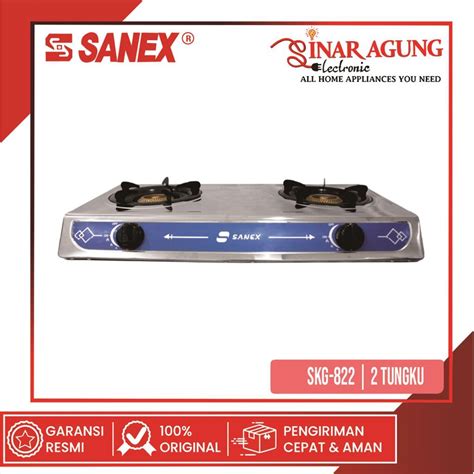 Jual Kompor Gas Sanex Stainless Tungku Skg Skg Shopee