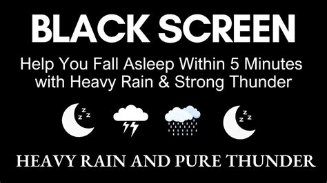 Help You Fall Asleep Within Minutes With Rain And Thunder Sound